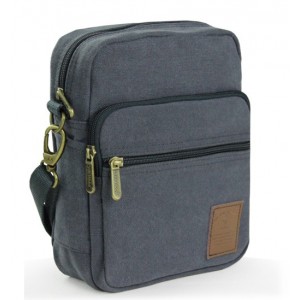 navy Small canvas messenger bag for women