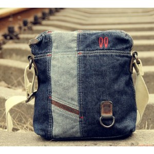 Canvas messenger bags for men, canvas leather satchel