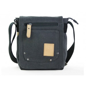 navy mens small canvas shoulder bag