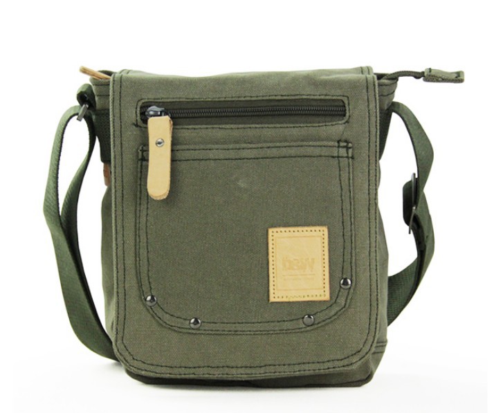 Men canvas satchel bags, mens small canvas shoulder bag - YEPBAG