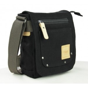 black Men canvas satchel bag