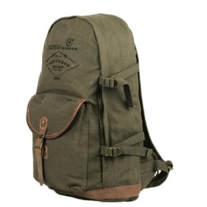 army green canvas backpack bags