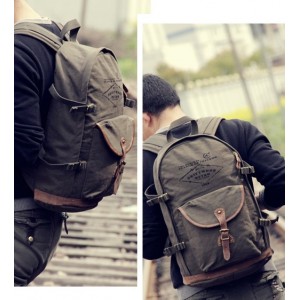 mens canvas backpack bags