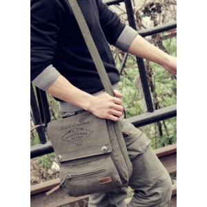 mens Canvas messenger bag