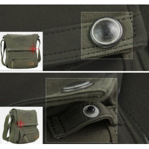 mens army canvas shoulder bag