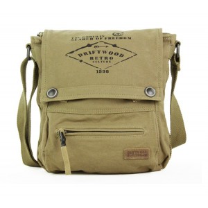 Canvas messenger bag, army canvas shoulder bag