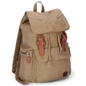 Canvas rucksack backpack, cotton canvas bag