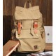 khaki cotton canvas bag