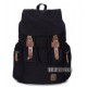 black Canvas rucksack backpack