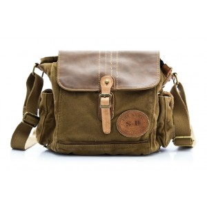 Mens canvas messenger bags, canvas and leather messenger bag