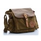 canvas and leather messenger bag