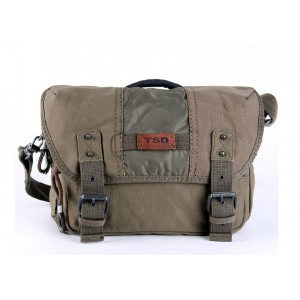 army green Vintage messenger bags