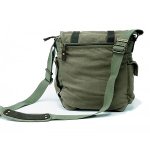 Canvas messenger bag men army green 