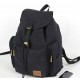 black Canvas backpack for girls