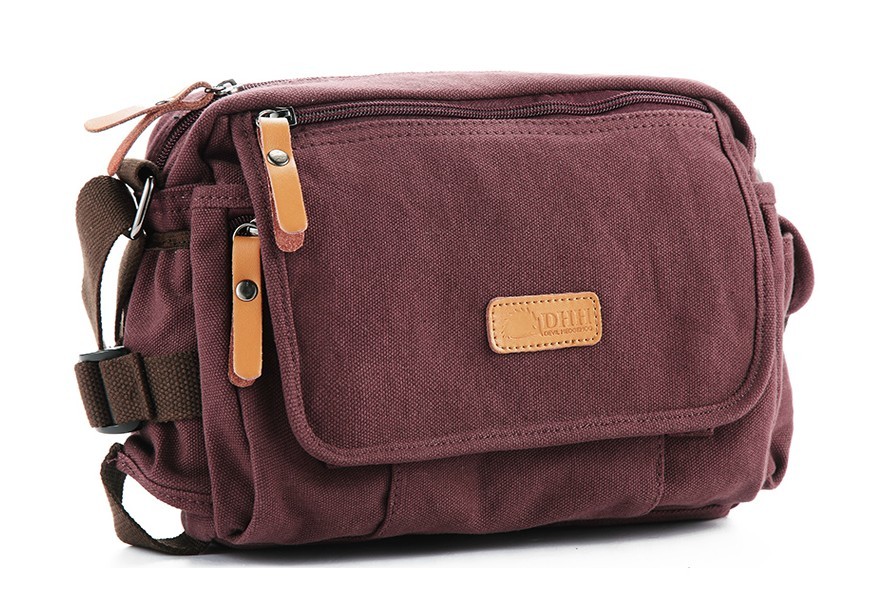 Canvas messenger bag for women, canvas shoulder bag for women - YEPBAG