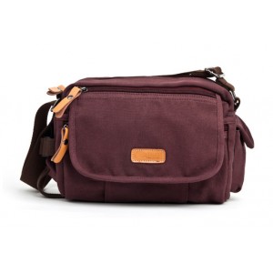 purple canvas shoulder bag for women