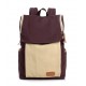 purple Canvas satchel girls' backpack