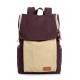 purple Canvas satchel girls' backpack