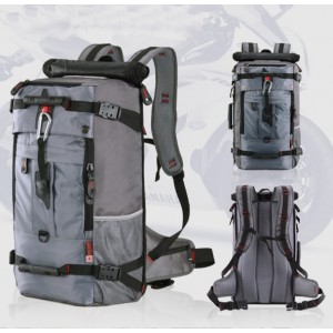 grey Nylon backpack