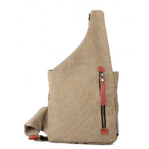 brown sling messenger bag
