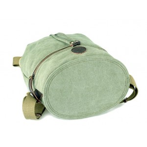 army green Canvas drawstring backpack