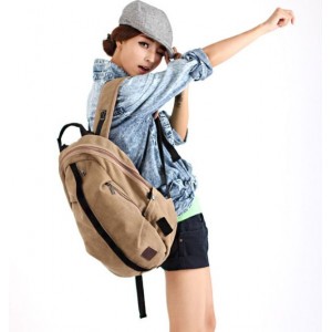 khaki awesome backpack