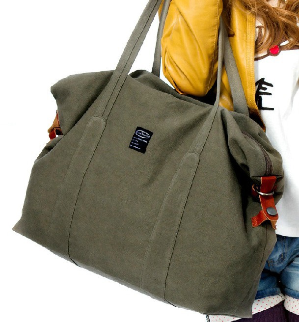 Ladies canvas satchels, large tote bag for travel - YEPBAG