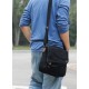 black canvas shoulder bags for men