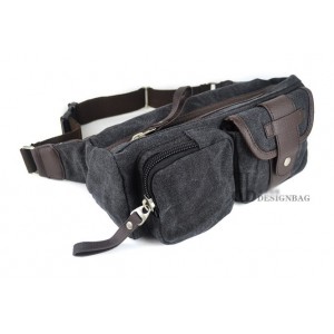 black hip belt purse