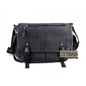 black Courier shoulder bag