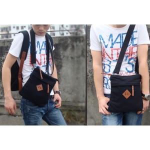 black backpack or shoulder bag