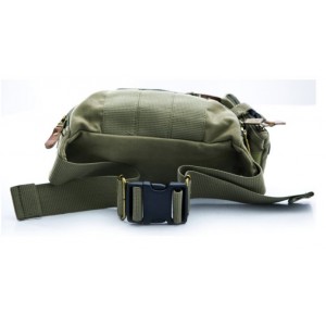 army green retro fanny pack