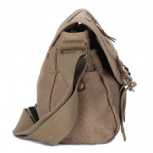 khaki Recycled messenger bag