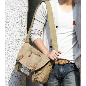 canvas satchel messenger bag