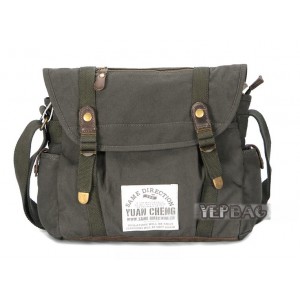 army green satchel messenger bag