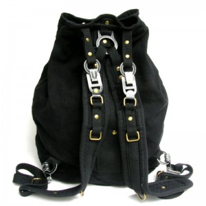 canvas backpack men black