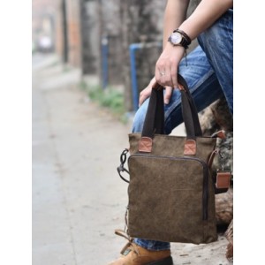 canvas personalized messenger bag