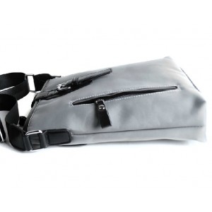 grey Ipad nylon messenger bag