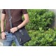 black Ipad nylon messenger bag