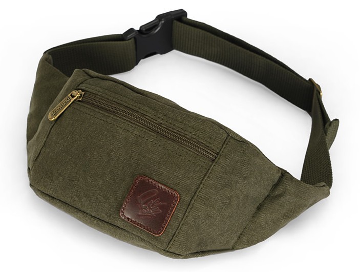 Fanny pack women, canvas waist bag - YEPBAG