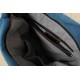 blue shoulder travel bag