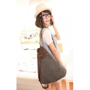 grey Backpack purse