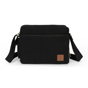 black IPAD eco friendly messenger bag