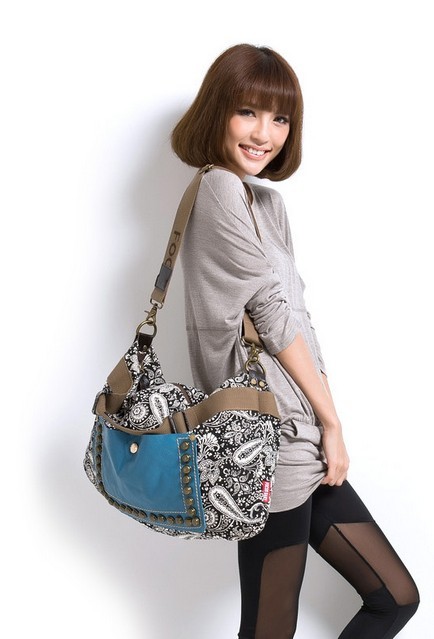 Canvas shoulder bags women, over the shoulder bag - YEPBAG