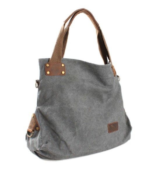 womens grey messenger bag