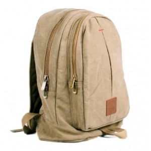 khaki european canvas rucksack