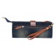 blue wallet clutch handbag