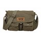 Military canvas messenger bag