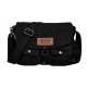 black distressed messenger bag