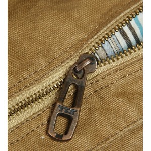 khaki distressed messenger bag